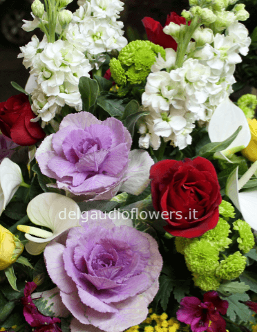 cesto fiori mix