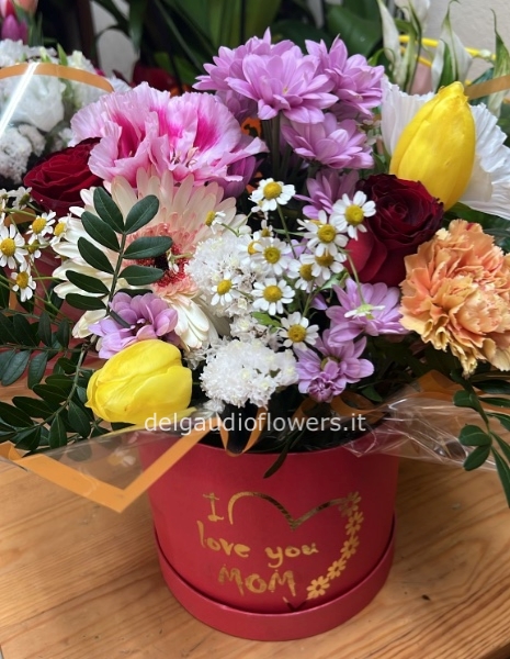 Box di fiori misti vari colori 